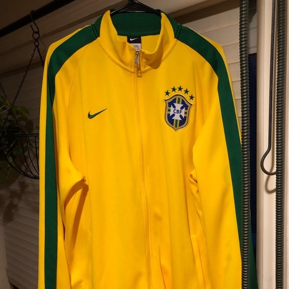 Nike Other - BRAZIL SOCCER NIKE  zip front track jacket official Brazil soccer like new